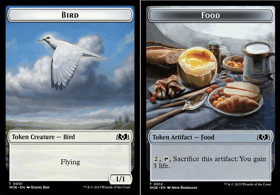 Bird Token // Food Token (012) - Foil